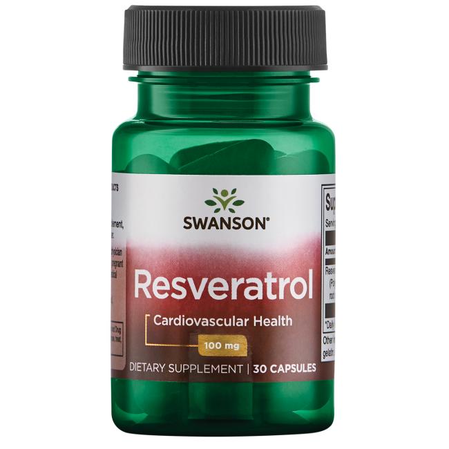 Swanson Resveratrol baksida näringsfakta