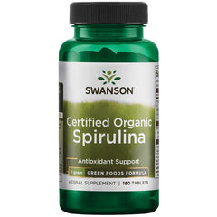 Swanson Spirulina baksida näringsfakta