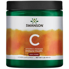 Swanson Buffered Sodium Ascorbate Vitamin C Powder framsida