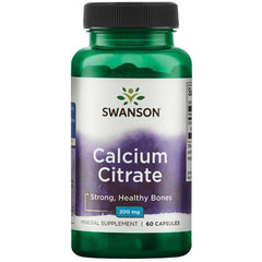 Swanson Calcium Citrate 200mg framsida