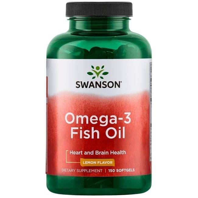 Swanson - Omega-3-kalaöljy, sitruuna - 150 kapselia