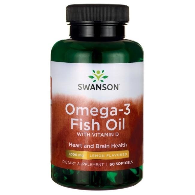 Swanson - Omega-3-kalaöljy, sitruuna - 150 kapselia
