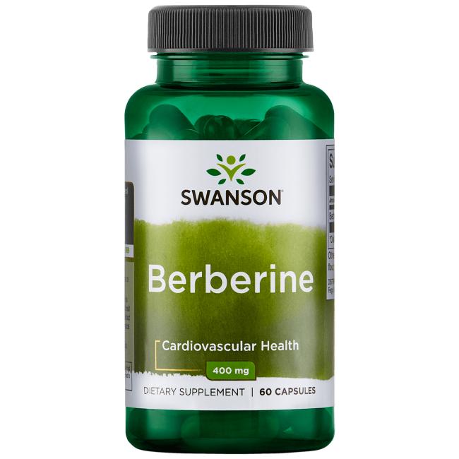 Berberine 400mg – 60 kapslar framsida