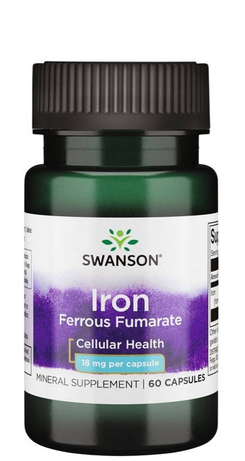 Swanson Iron Ferrous Fumarate 18mg produktdetalj