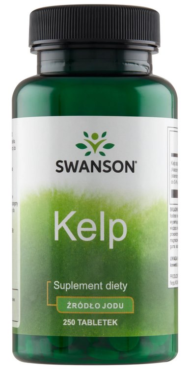 Swanson - Kelp (Thyroid Support - Iodine Source) - 250 Tabs (KORT DATUM 2026-08-30)