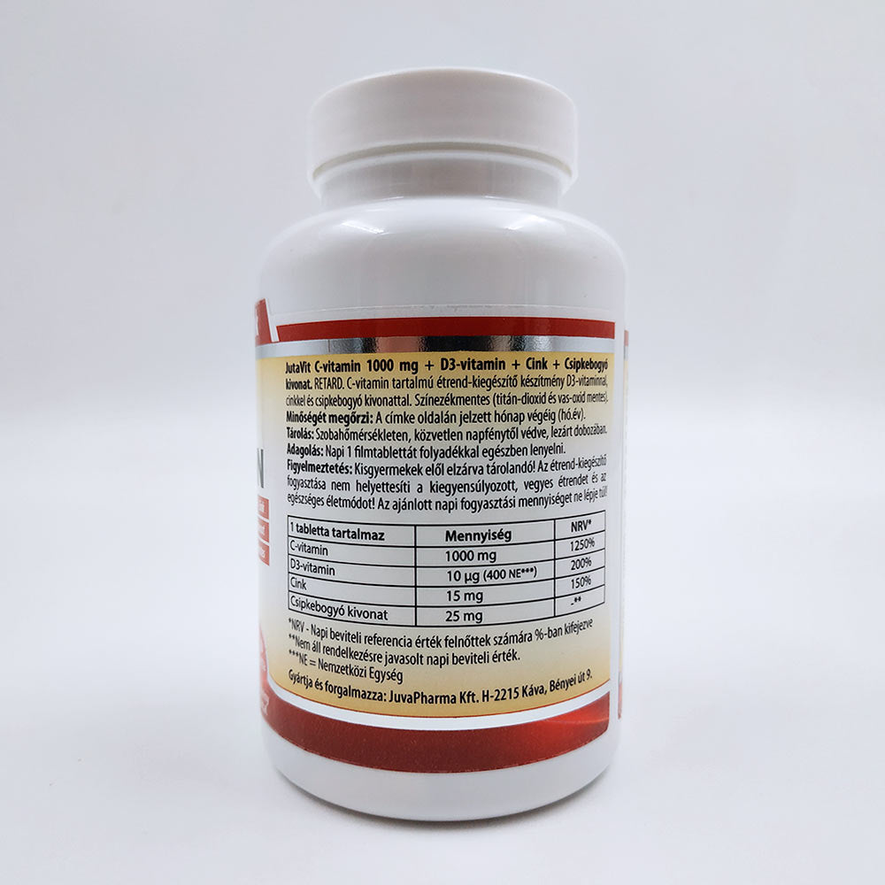 C-Vitamin 1000mg + D3 + Zink Retard tabletter