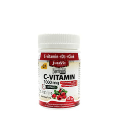 C-Vitamin 1000mg + D3 + Zink Retard framsida