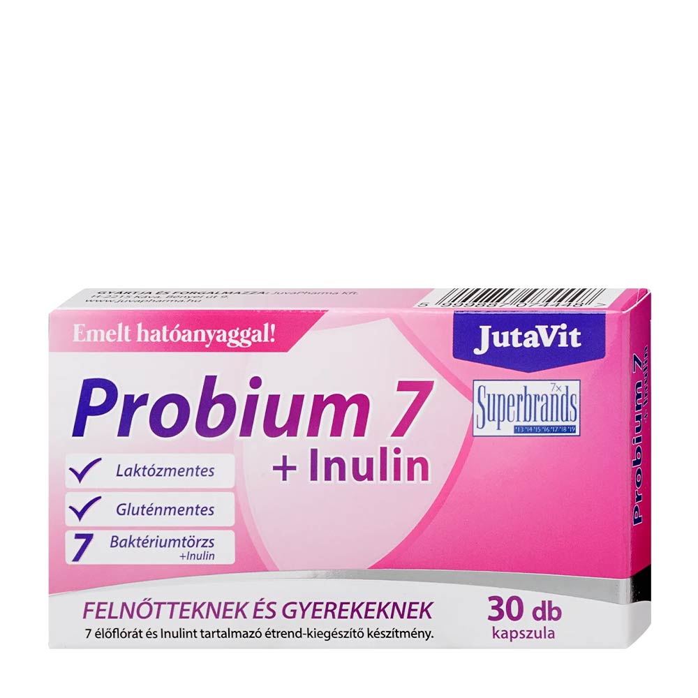 JutaVit Probium 7 + Inulin baksida näringsinformation