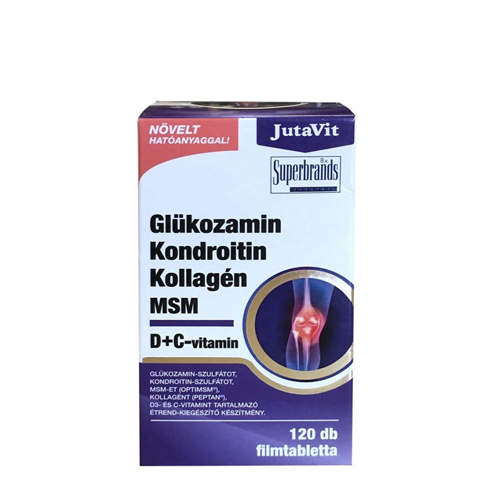 JutaVit Glucosamine Collagen MSM Vitamin D + C framsida