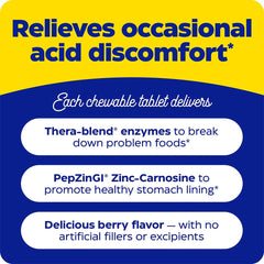 Enzymedica - Acid Soothe - Digestive Support - 60 Tabs (KORT UDLØBSDATO 2026-09-30)