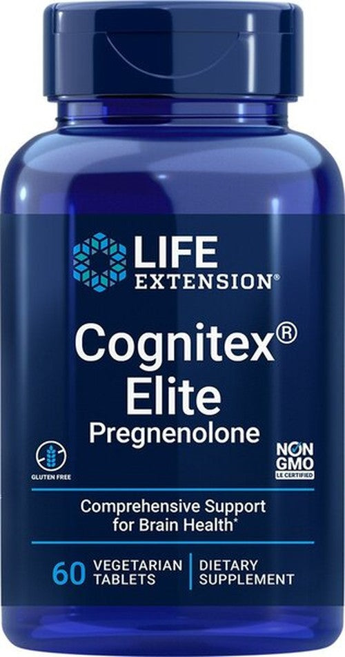 Life Extension - Cognitex Elite - Pregnenolone - 60 Tabs (KORT DATUM 2026-09-30)