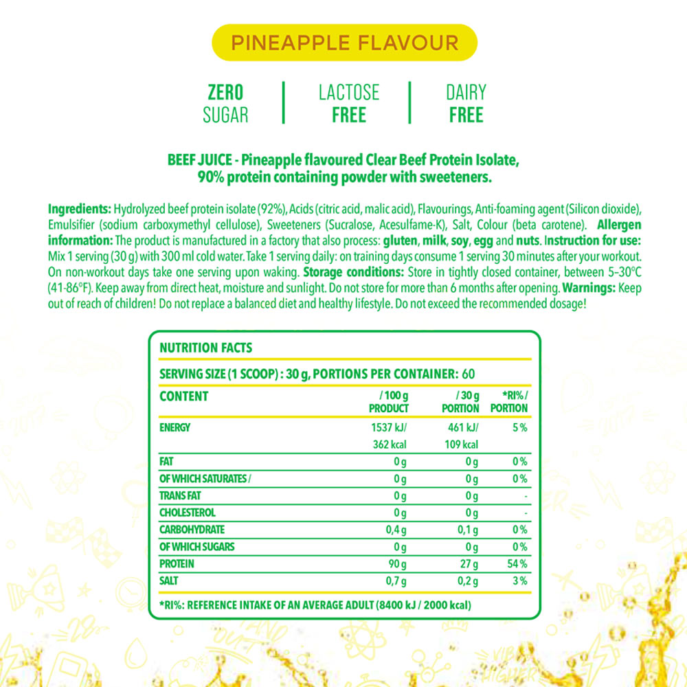 Nanosupps - Beef Juice - Clear Beef Protein Isolate