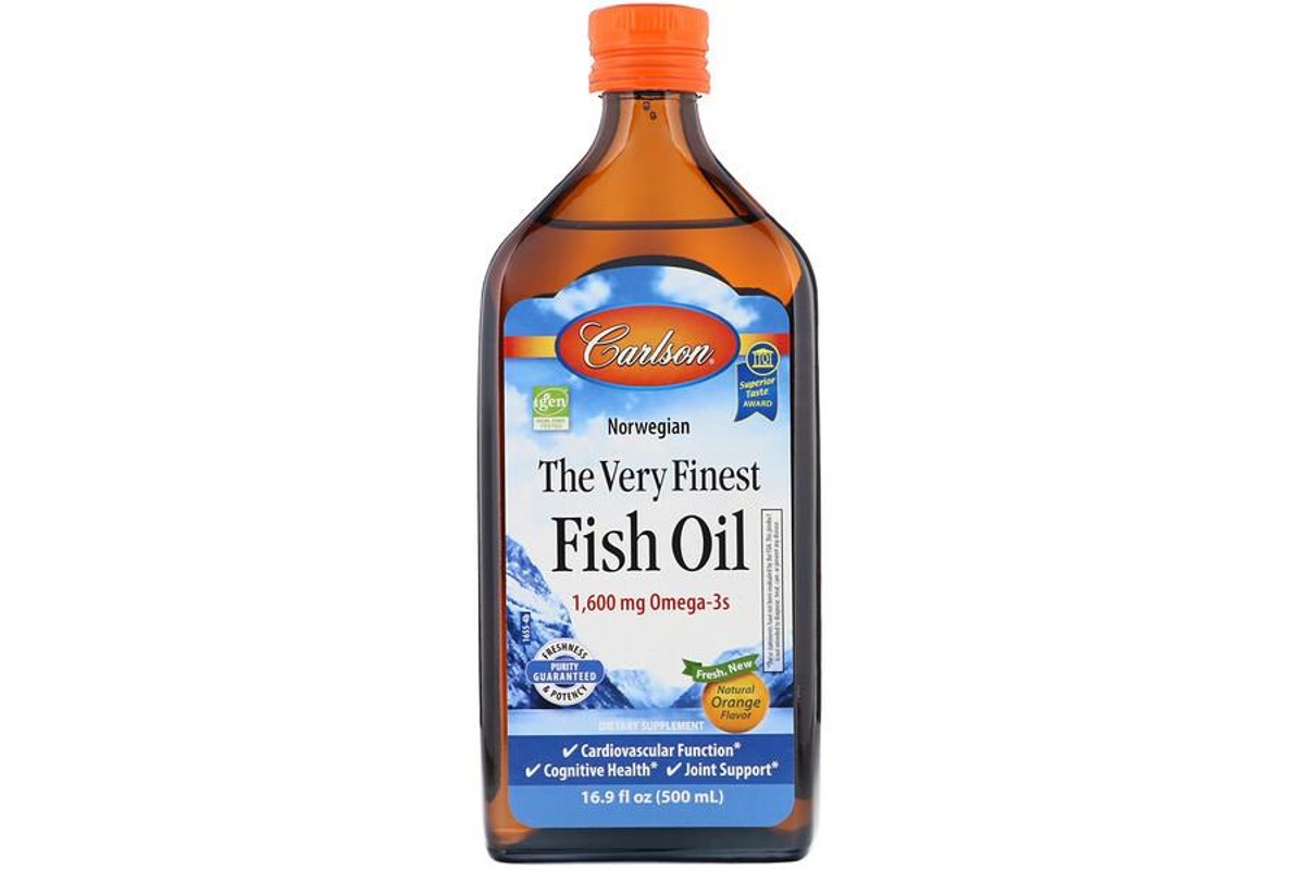 Carlson Labs The Very Finest Fish Oil Natural baksida
