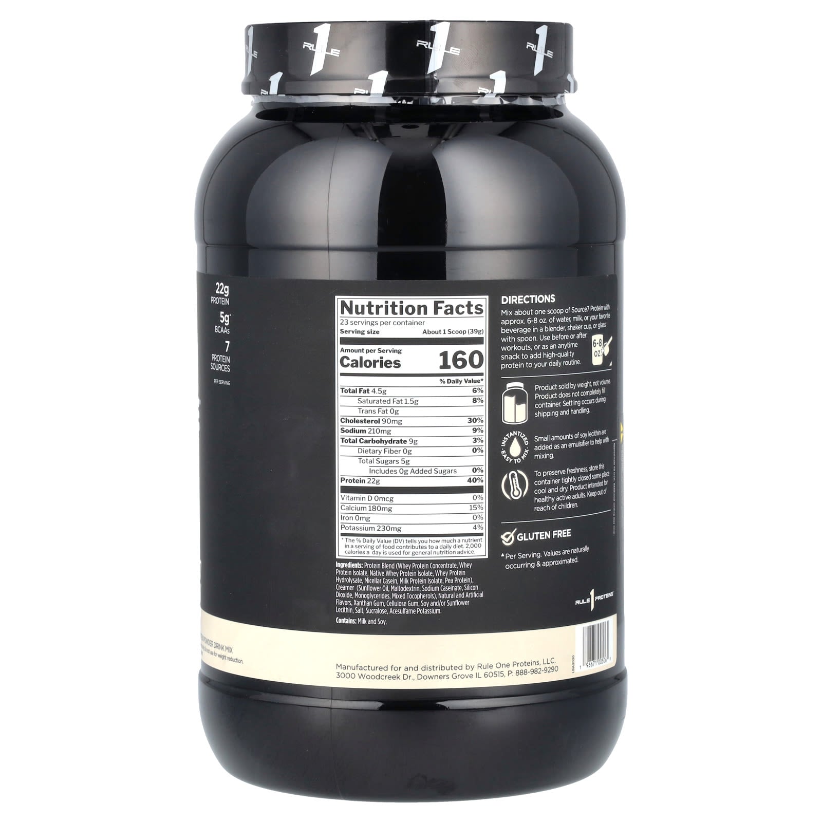 Source 7 Protein – Avancerad Blandning skopa mål