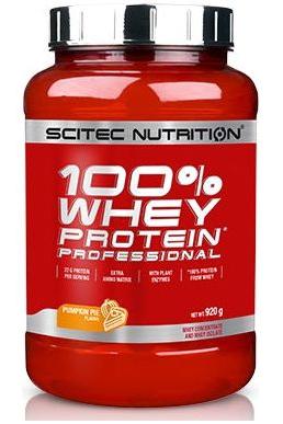 Scitec Nutrition 100% Whey Protein Professional tub, 920g, for optimal muscle growth and maintenance.