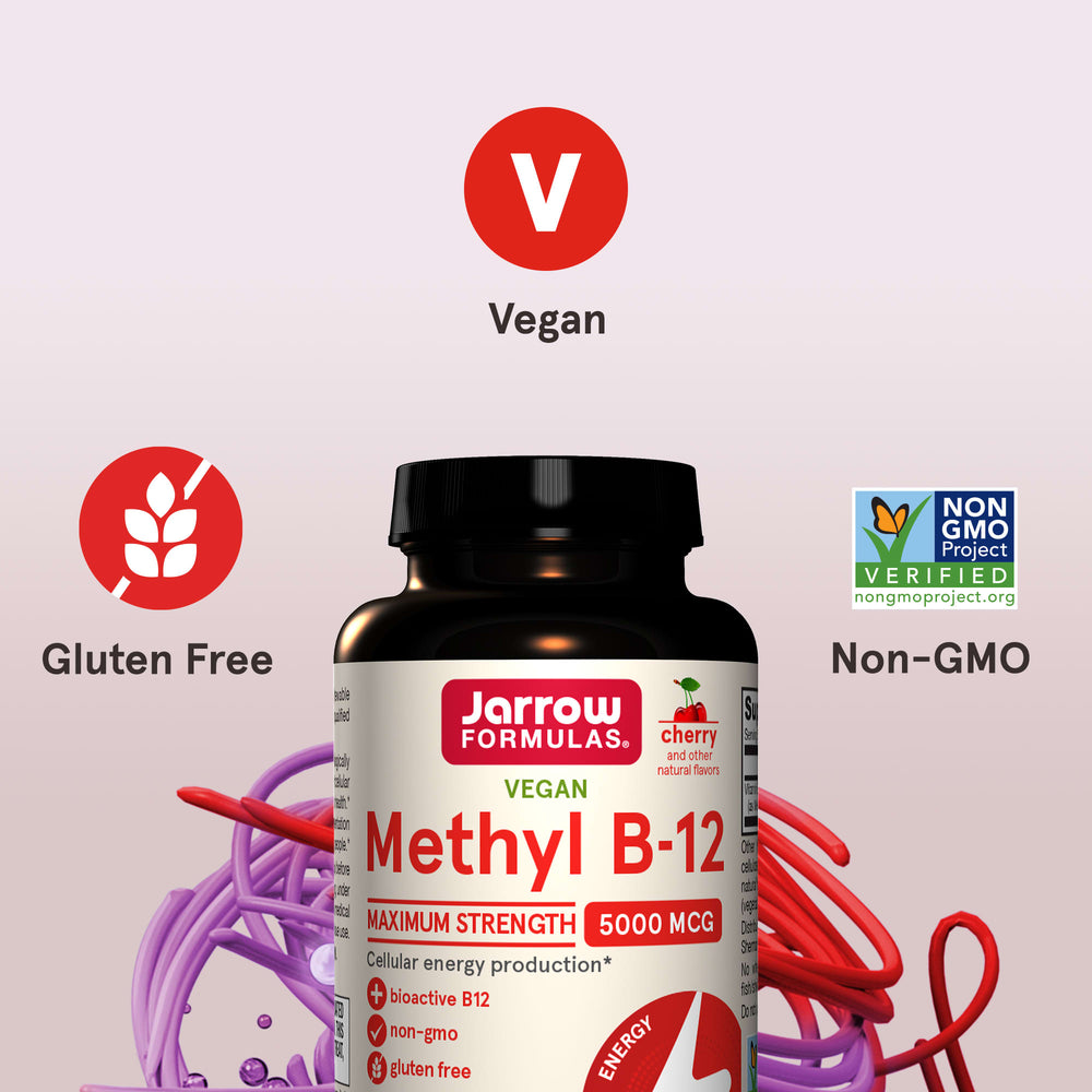 Jarrow Methyl B-12 vegansk gummy detalj