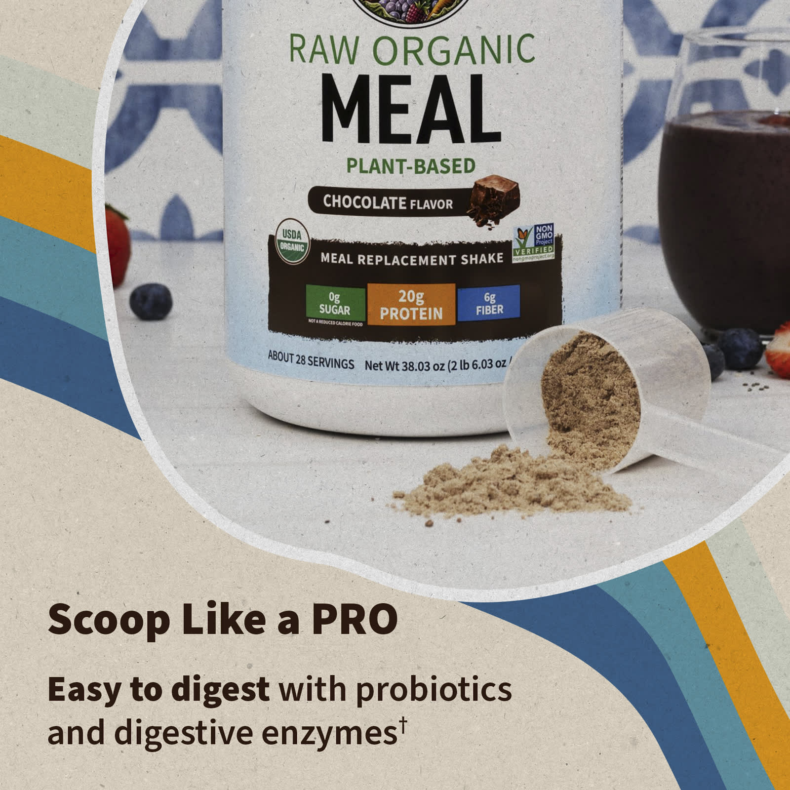 Garden of Life RAW Meal näringsinformation tabell