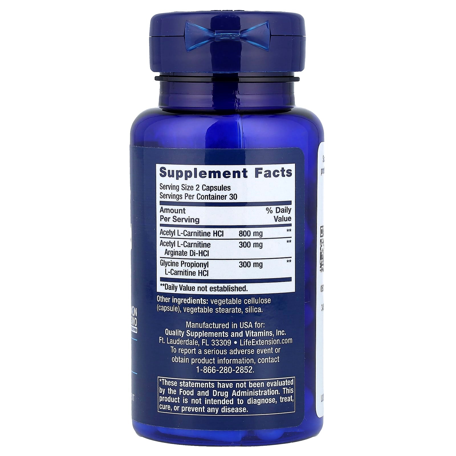 Life Extension - Optimized Carnitine - 60 Caps