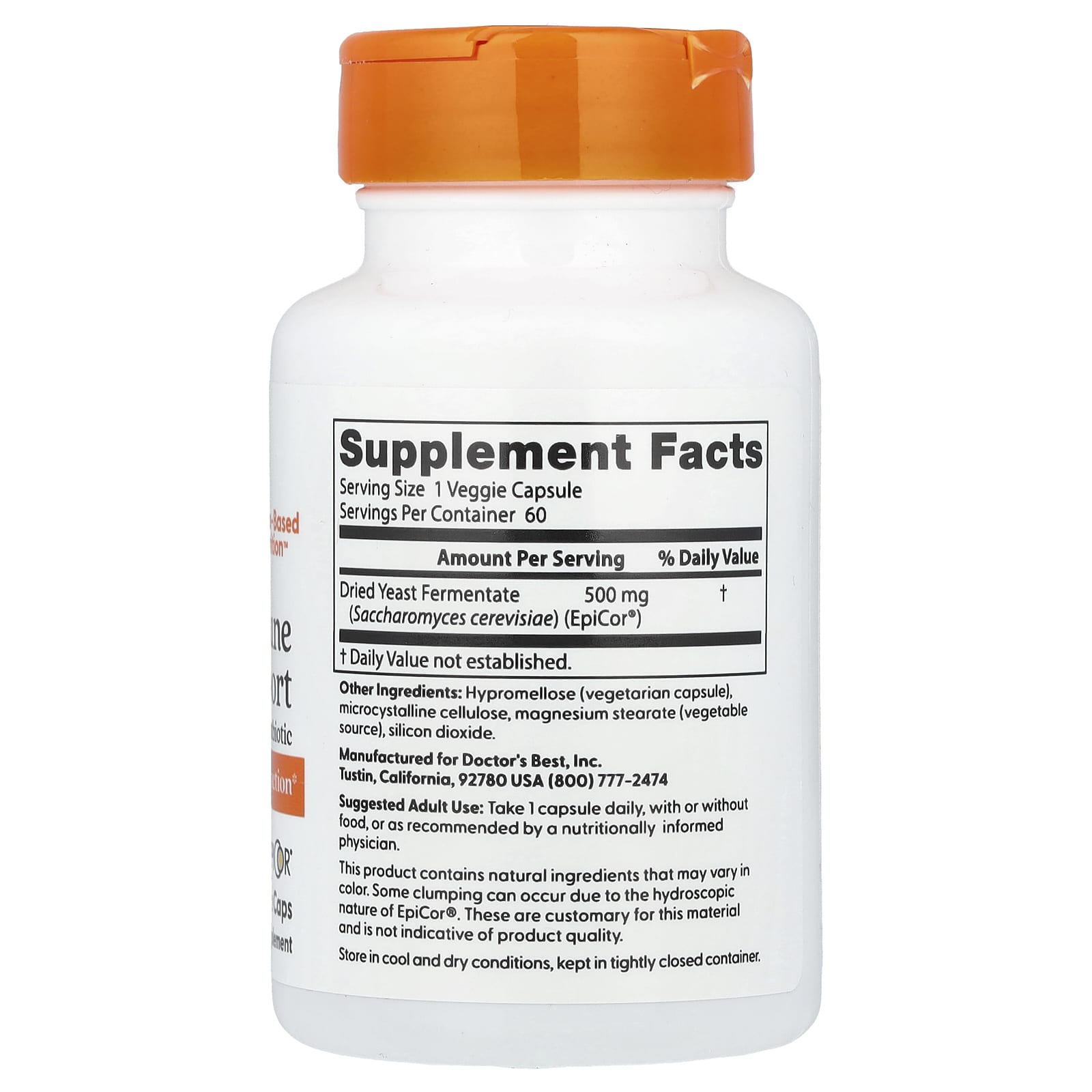 Immune Support Postbiotic – 500 mg EpiCor® näringsfakta