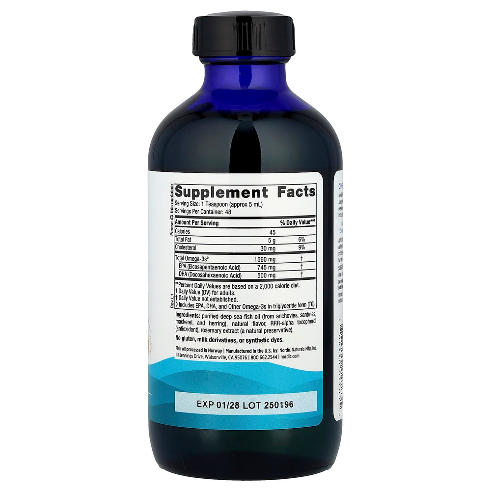 Omega-3 Liquid Citron produktdetalj dropper
