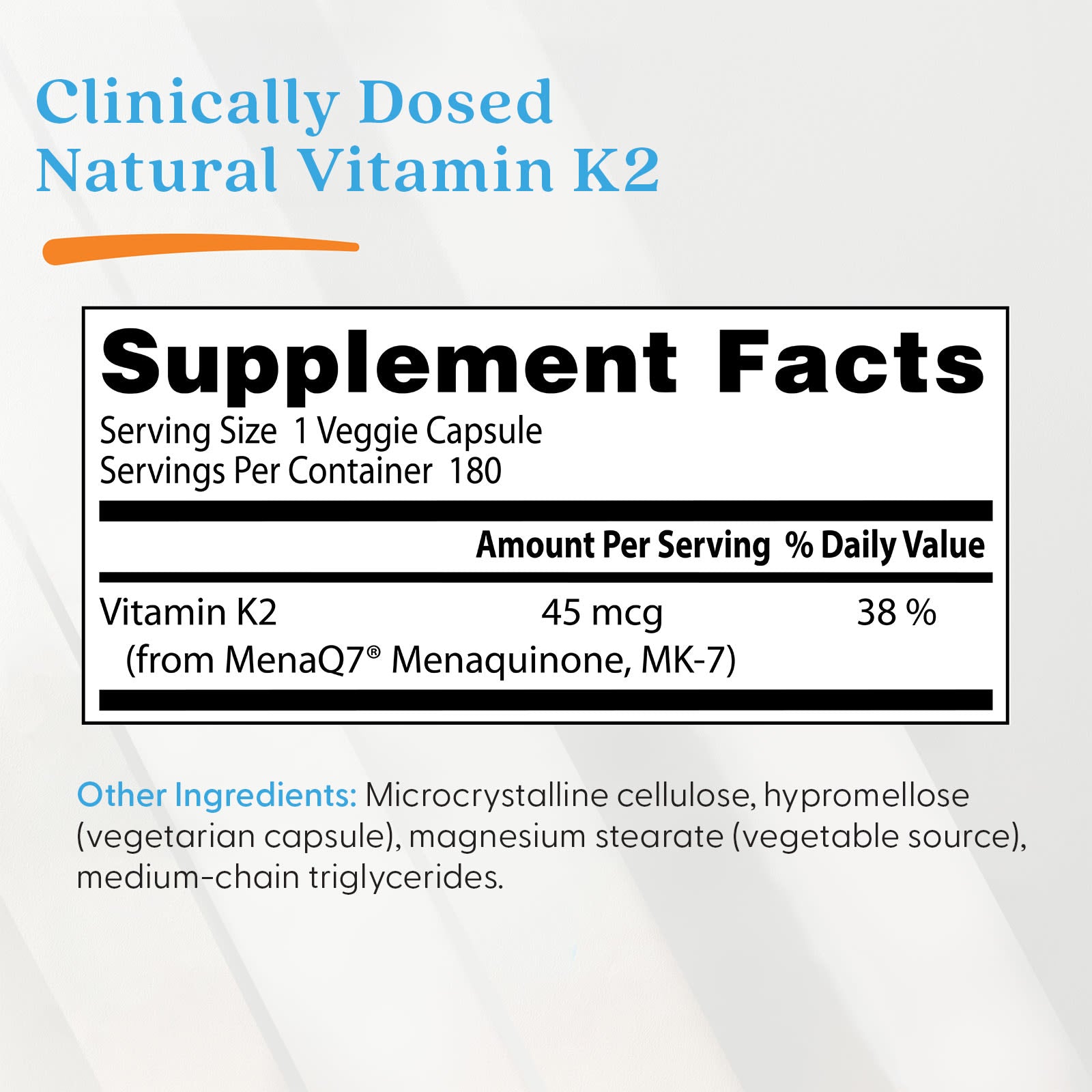 Natural Vitamin K2 MK7 – MenaQ7 förpackning öppen