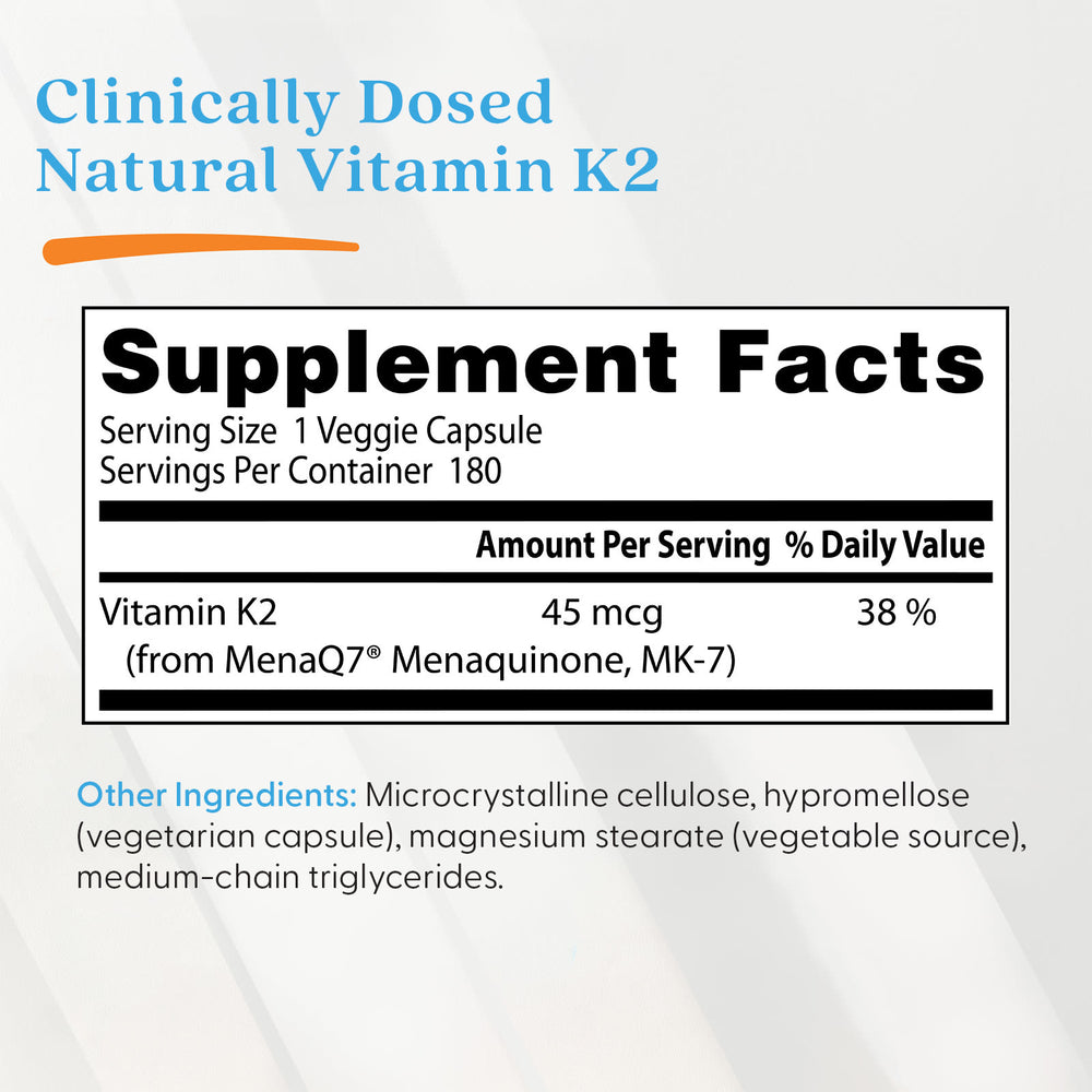 Natural Vitamin K2 MK7 – MenaQ7 förpackning öppen
