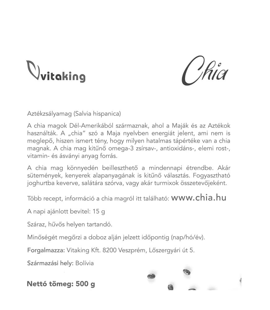 Vitaking - Chia Seed - 500g