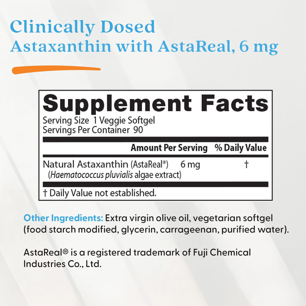 Astaxanthin med AstaReal dosering info