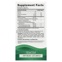 Nordic Naturals Focus Support baksida näringsfakta