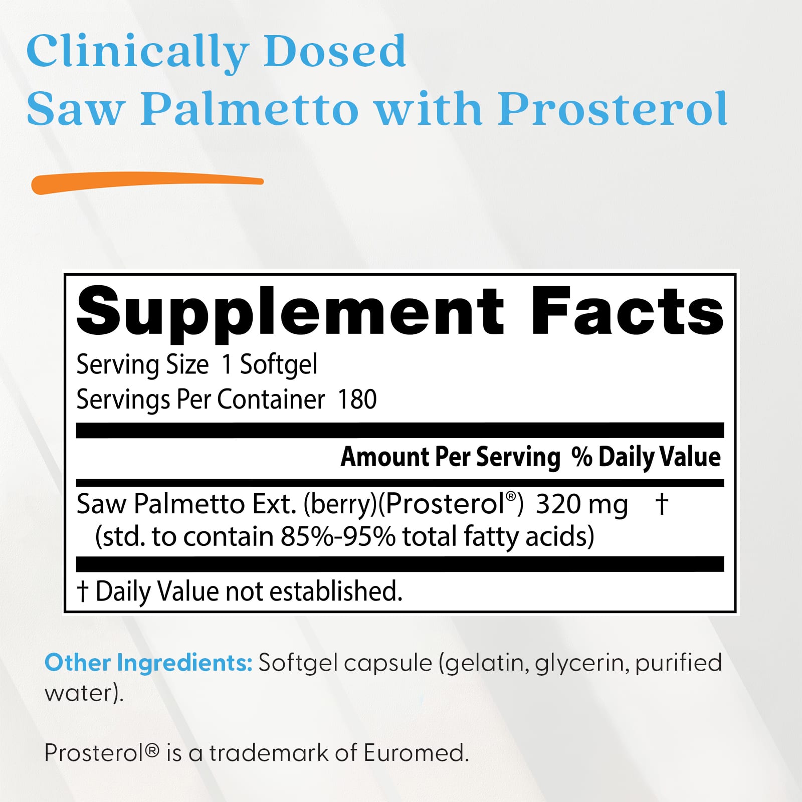 Doctor's Best - Saw Palmetto Standardiseret Ekstrakt, 320mg - 60 Kapsler