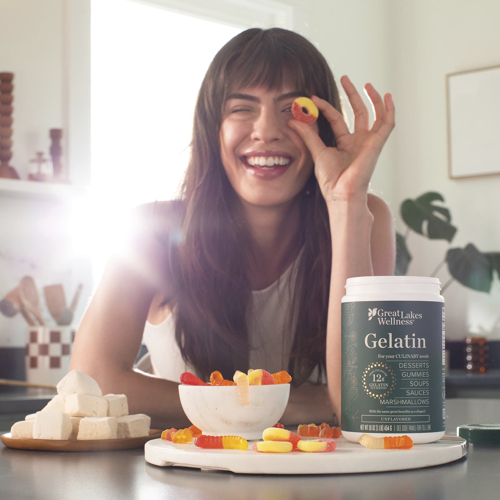 Great Lakes Culinary Gelatin pulver detalj