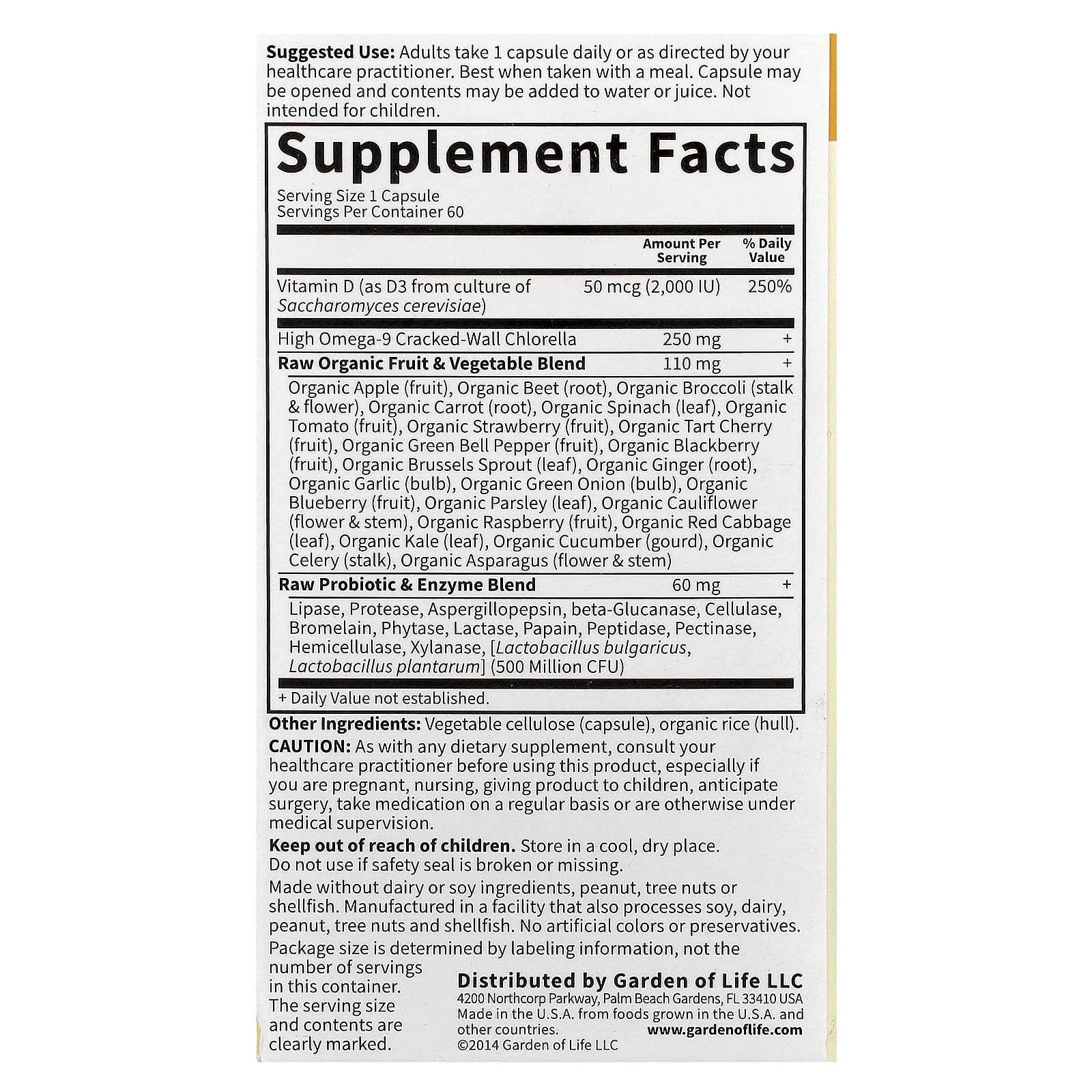 Vitamin Code Raw D3 lagring instruktioner