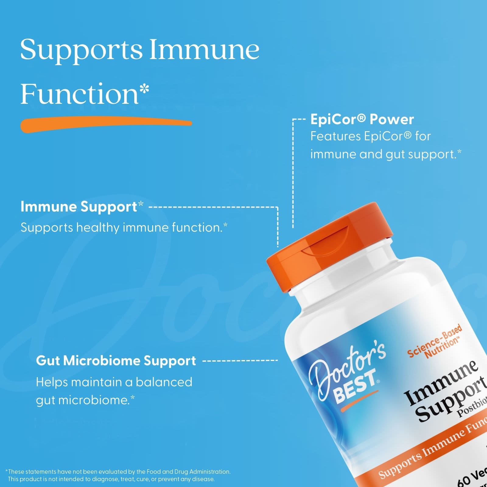 Immune Support Postbiotic – 500 mg EpiCor® varningstext