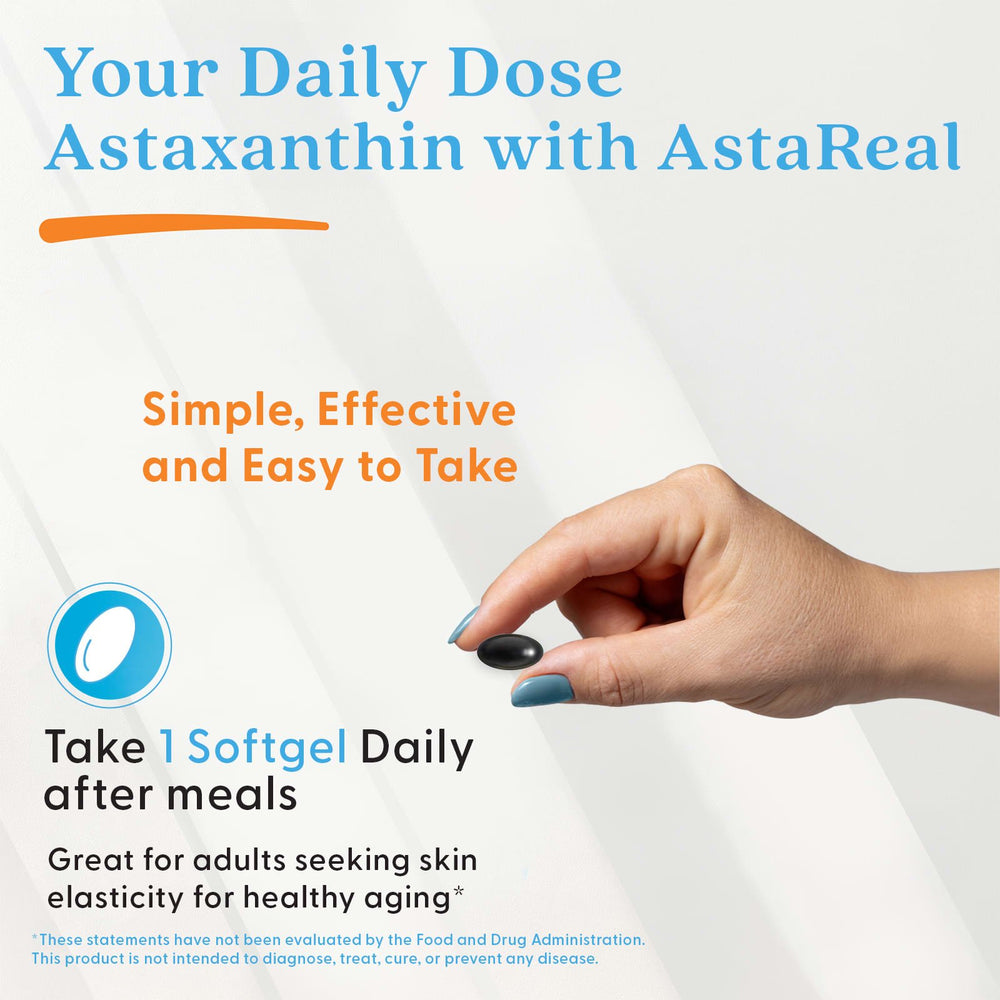 Astaxanthin med AstaReal kapslar närbild