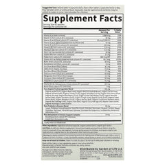 Garden Of Life Multivitamin for Women näringsfakta