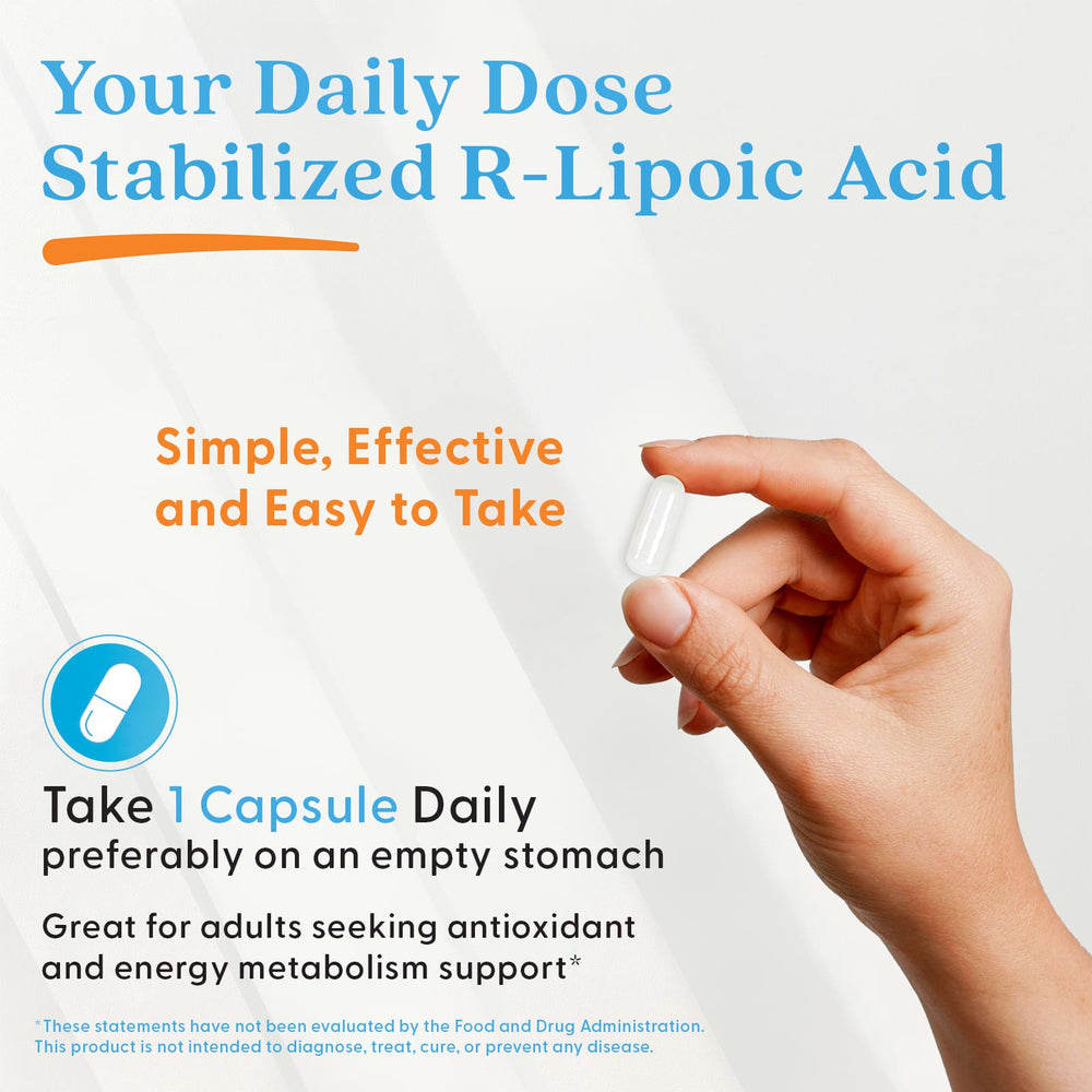 Doctor's Best Stabilized R-Lipoic Acid förpackning sida