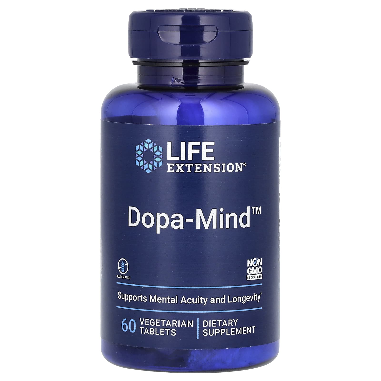 Dopa-Mind baksida med näringsinformation