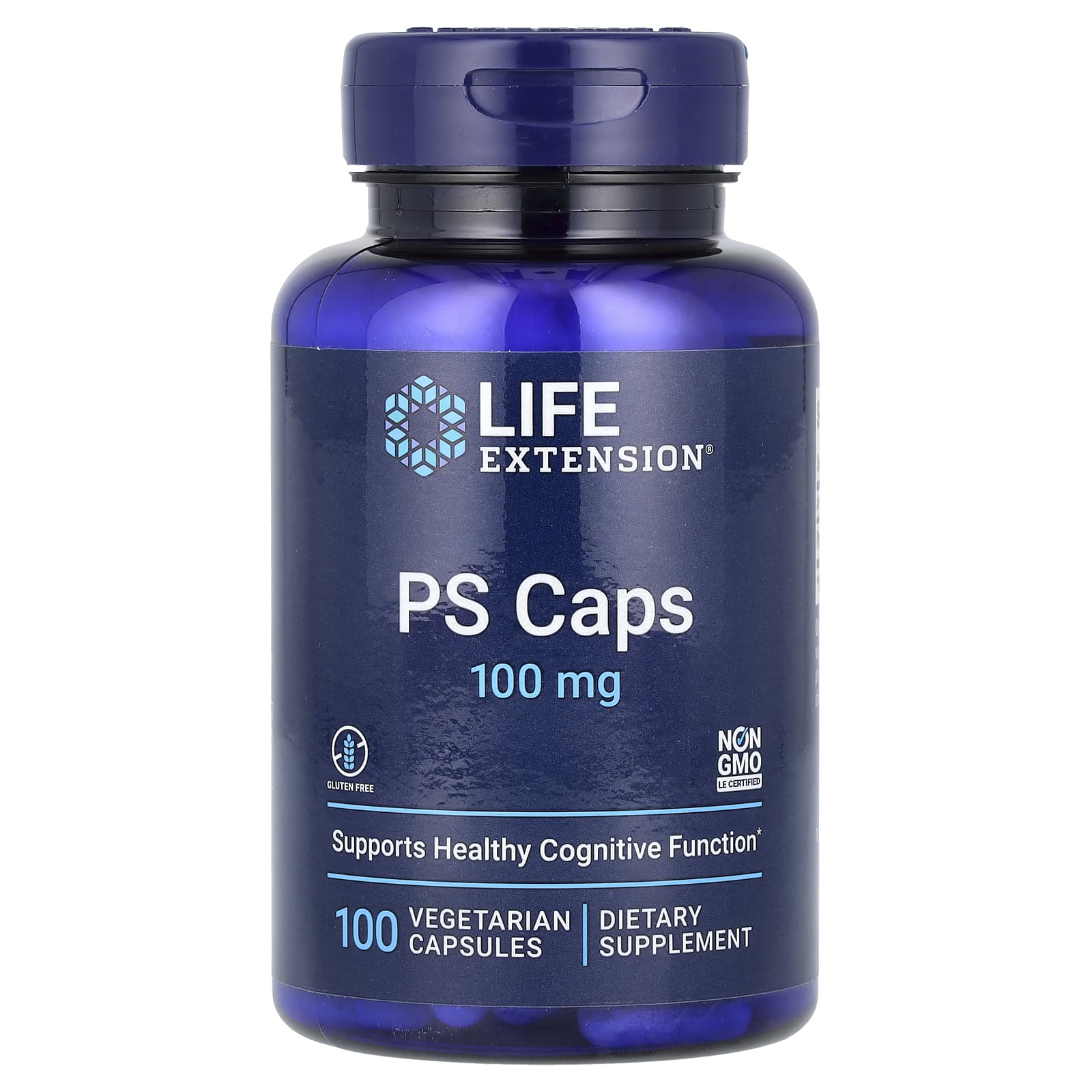 PS Caps – Fosfatidylserin baksida näringsfakta