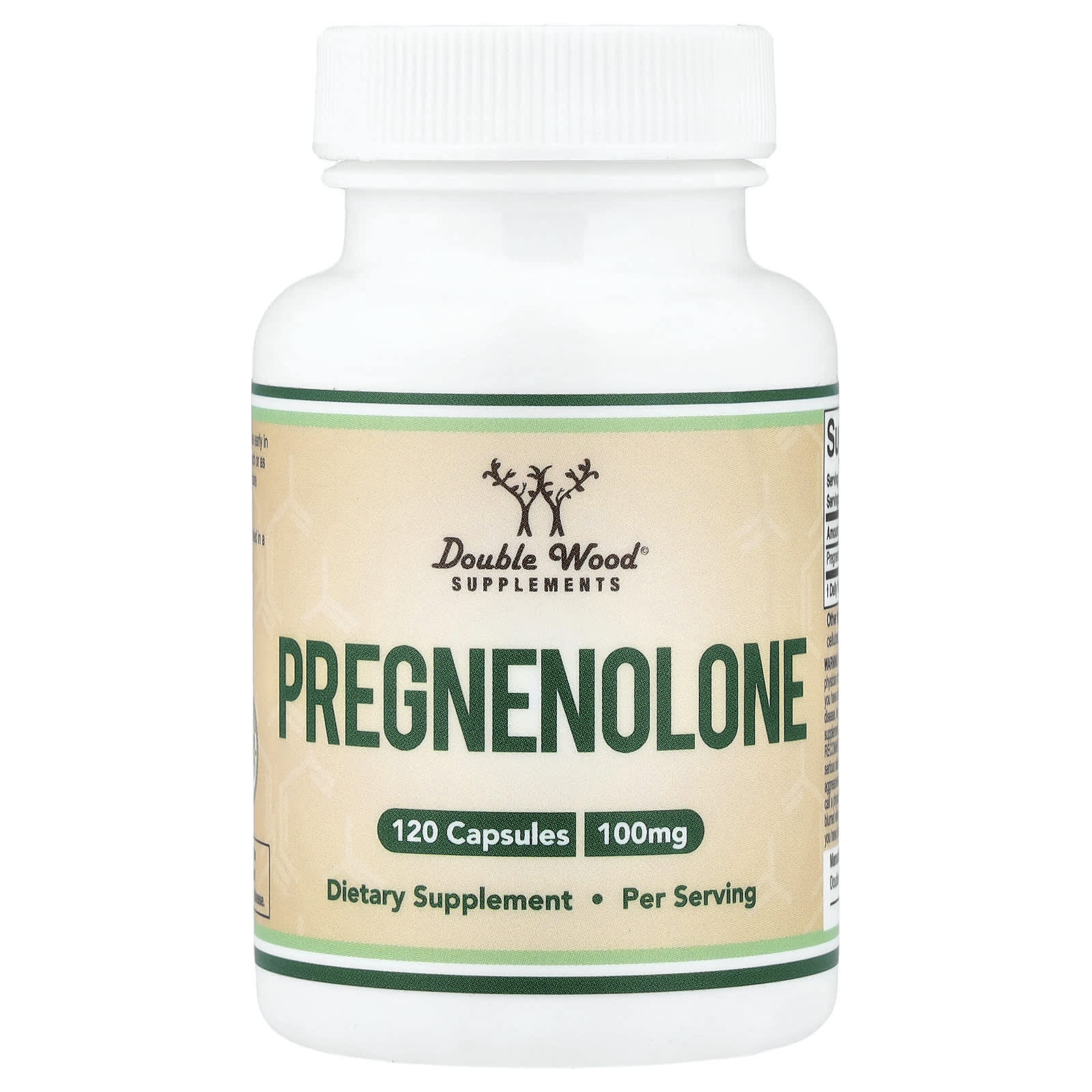 Pregnenolone baksida med näringsfakta