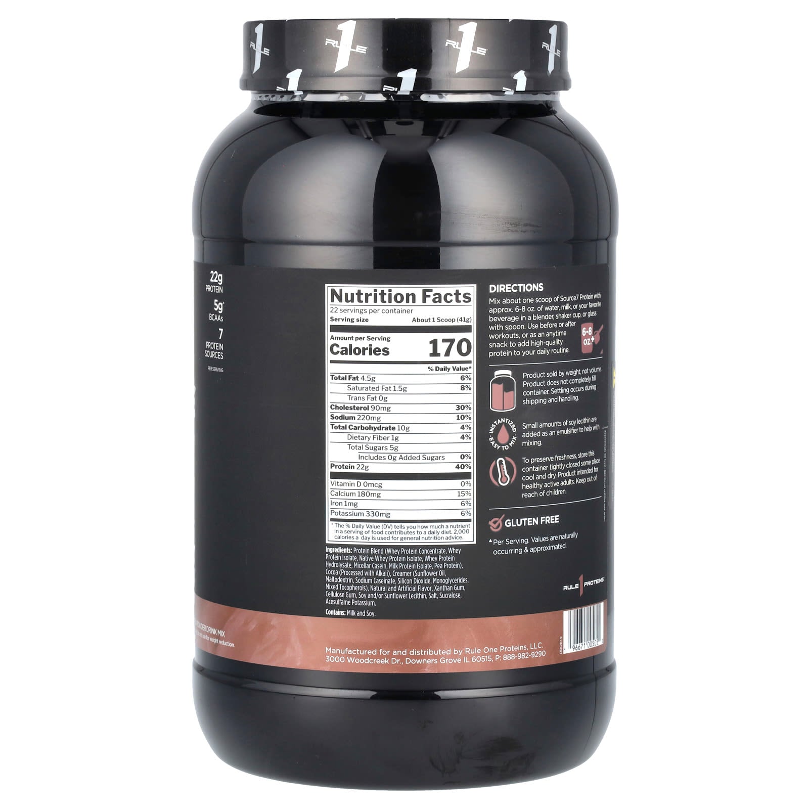 Source 7 Protein – Avancerad Blandning förpackning detalj