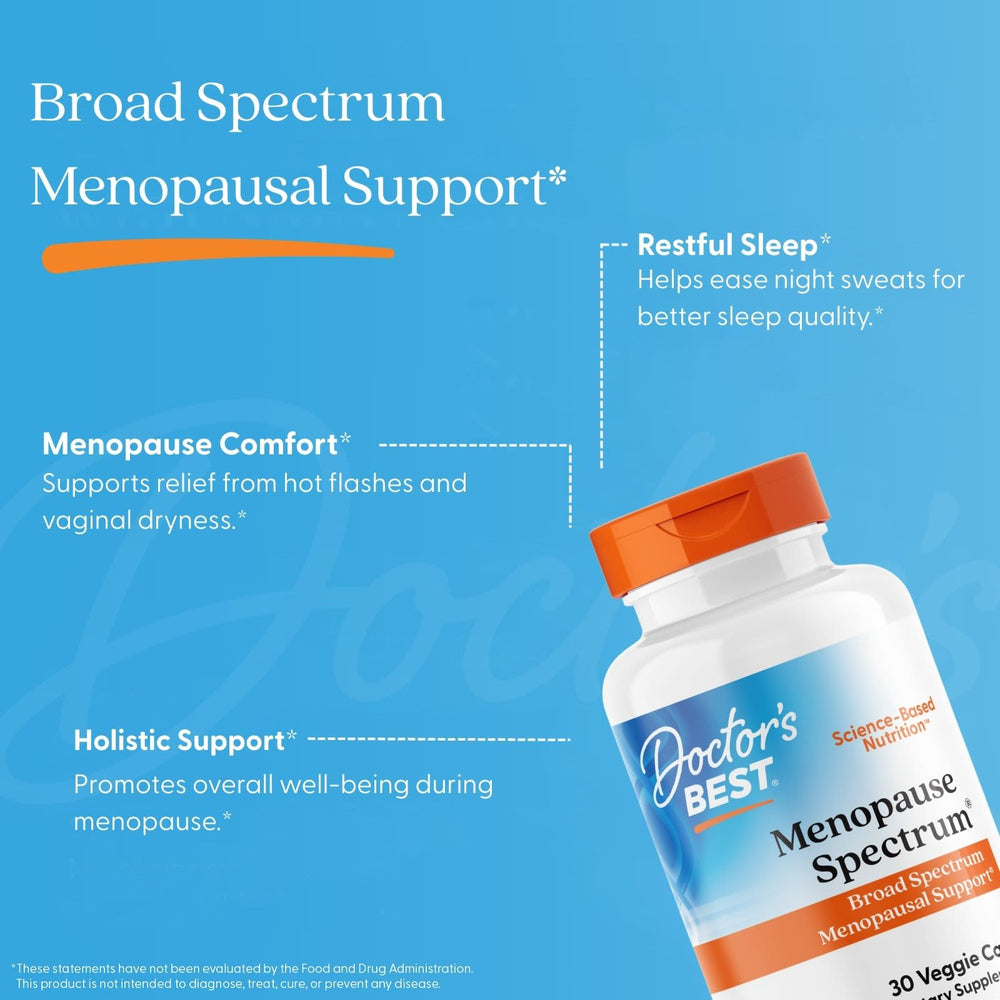 Doctor's Best Menopause Spectrum kapsel närbild