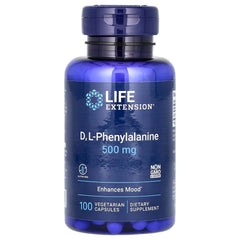 Life Extension D, L-Phenylalanine baksida
