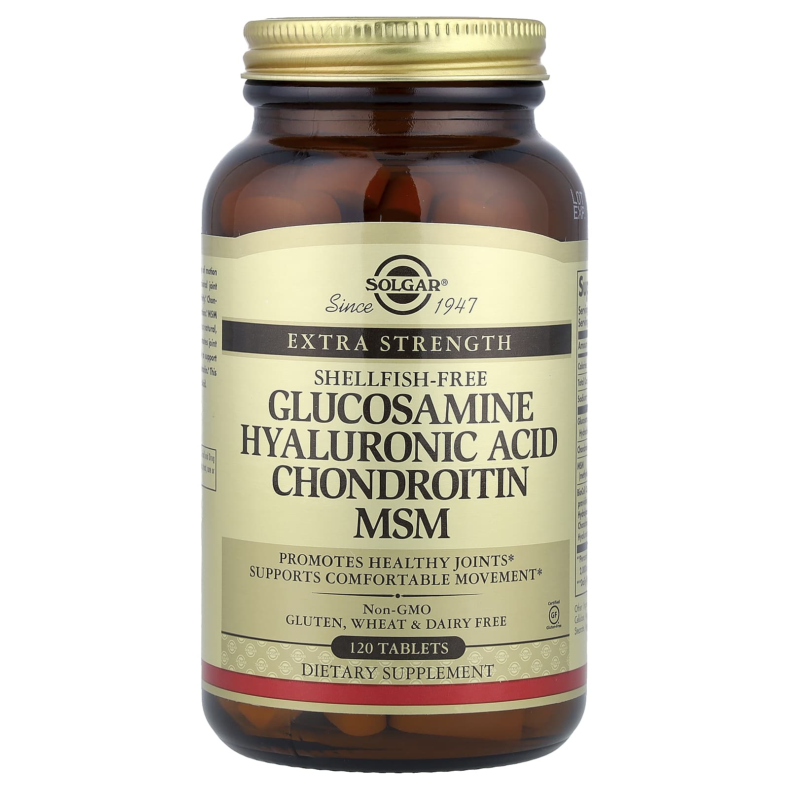 Solgar - Glucosamine Hyaluronic Acid Chondroitin And MSM 120 Tabs