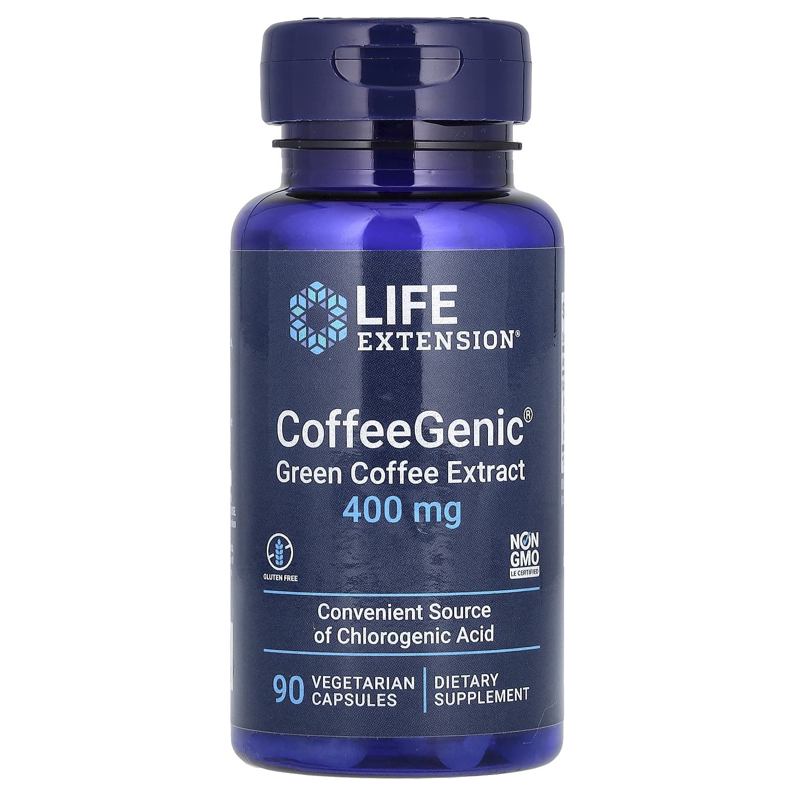 Grönt Kaffebönextrakt 400 mg framsida