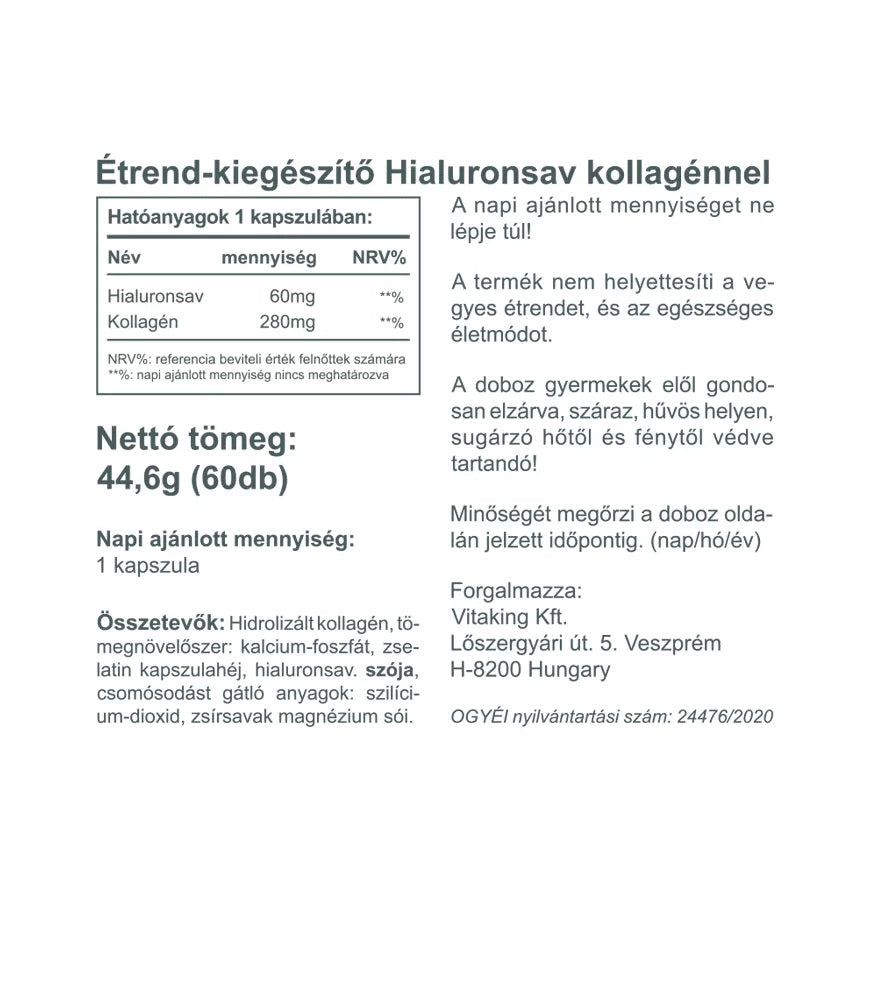 Vitaking - Collagen + Hyaluronic Acid