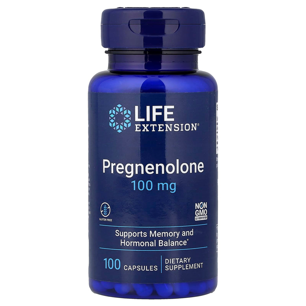 Life Extension Pregnenolone baksida näringsfakta