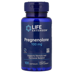 Life Extension Pregnenolone baksida näringsfakta