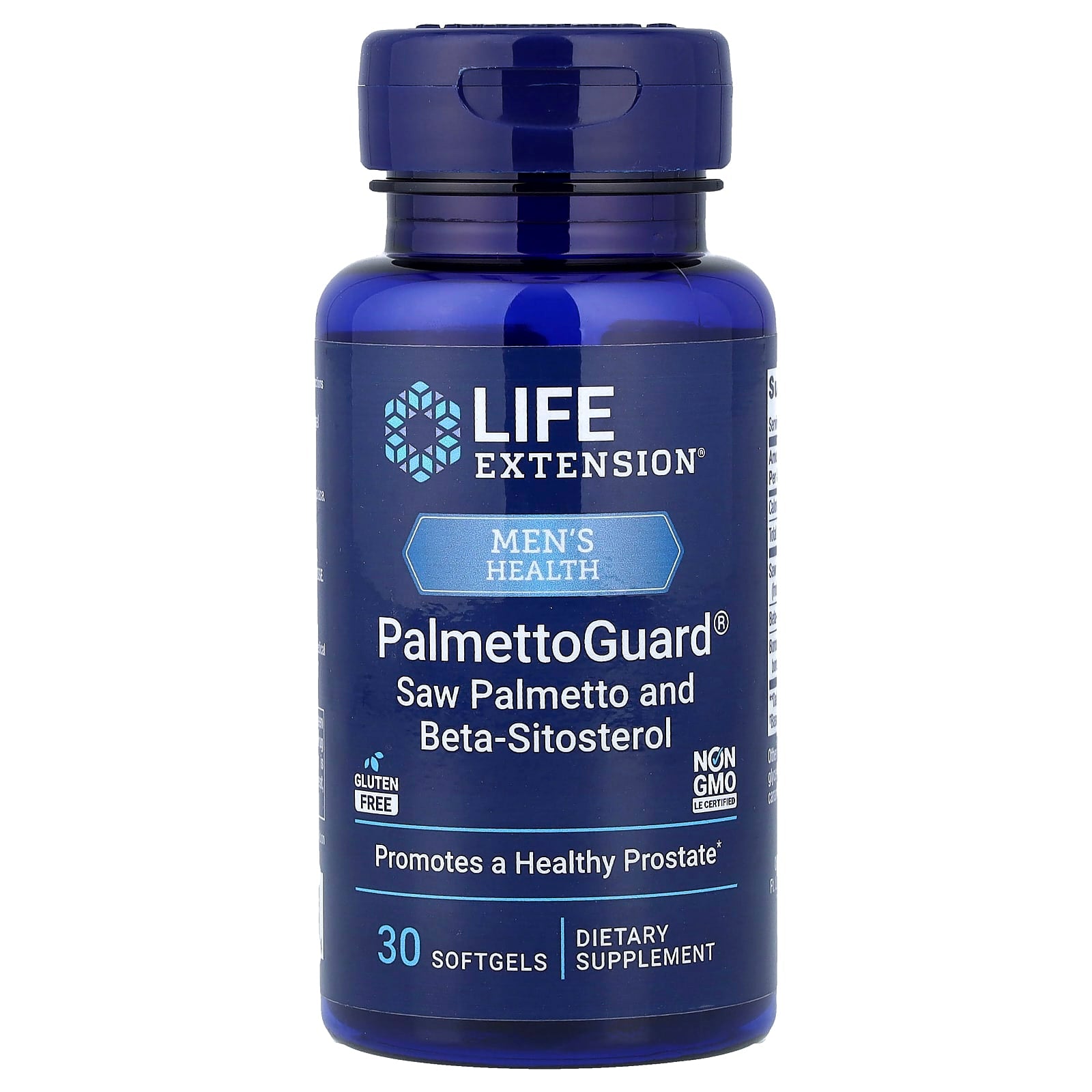 Saw Palmetto With Beta-Sitosterol – 30 kapslar baksida