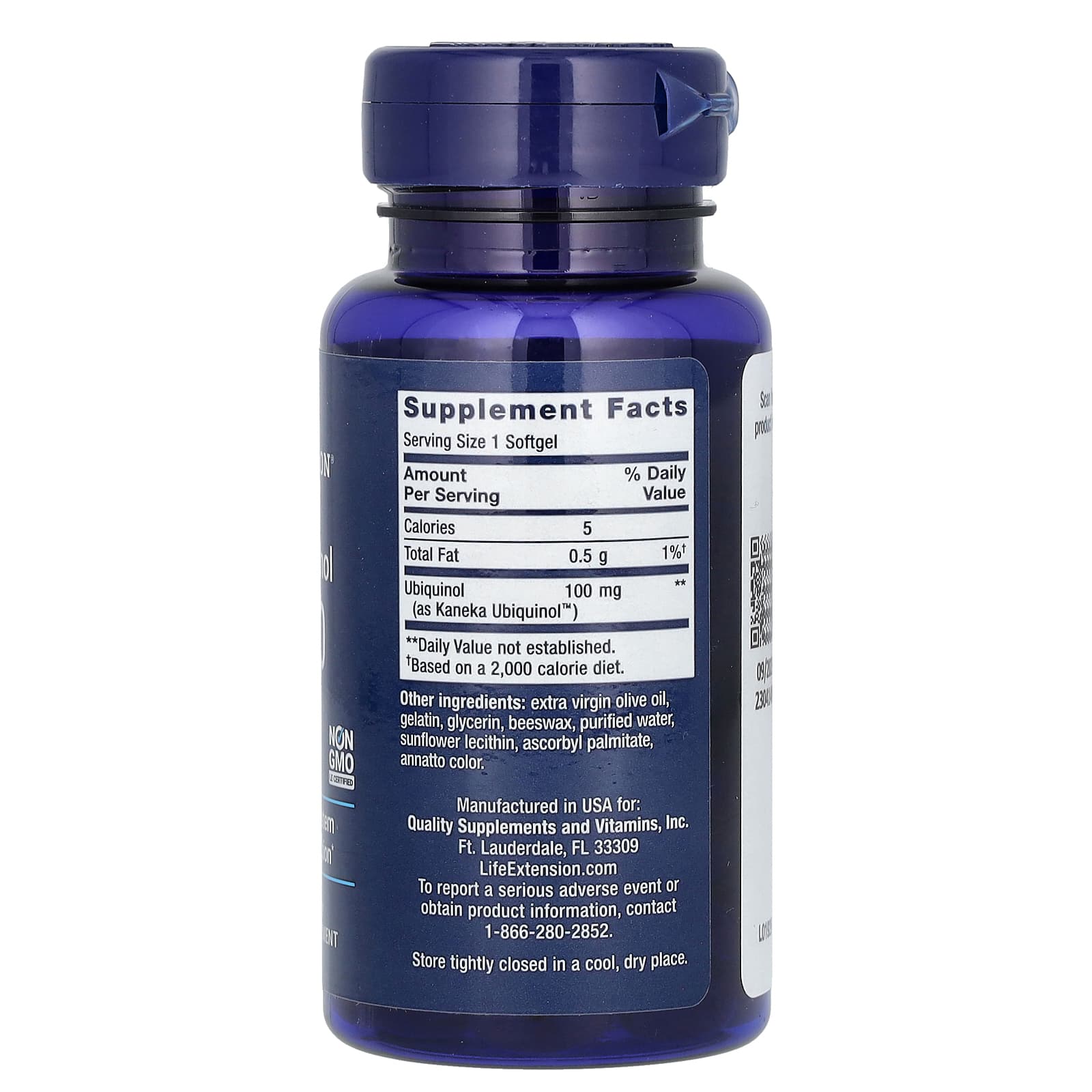 Life Extension - Ubiquinol CoQ10 Mitochondrial Support 50mg - 100 Sgels