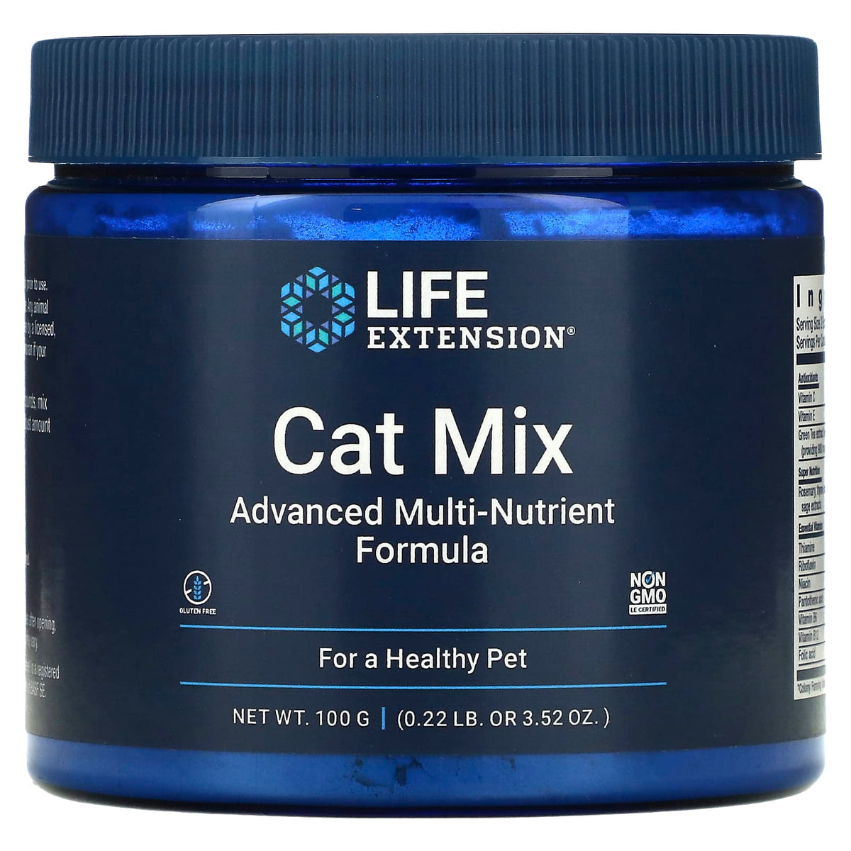 Cat Mix – Multivitamin näringsfakta etikett